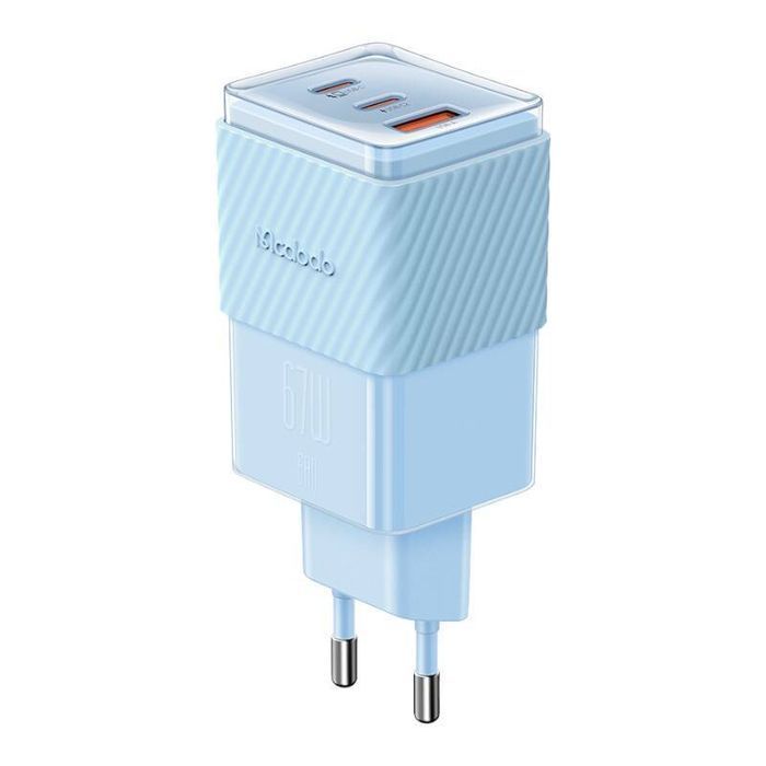 Ładowarka Sieciowa Gan 67W Mcdodo Ch-1503 2X Usb-C, Usb-A (Niebieska)