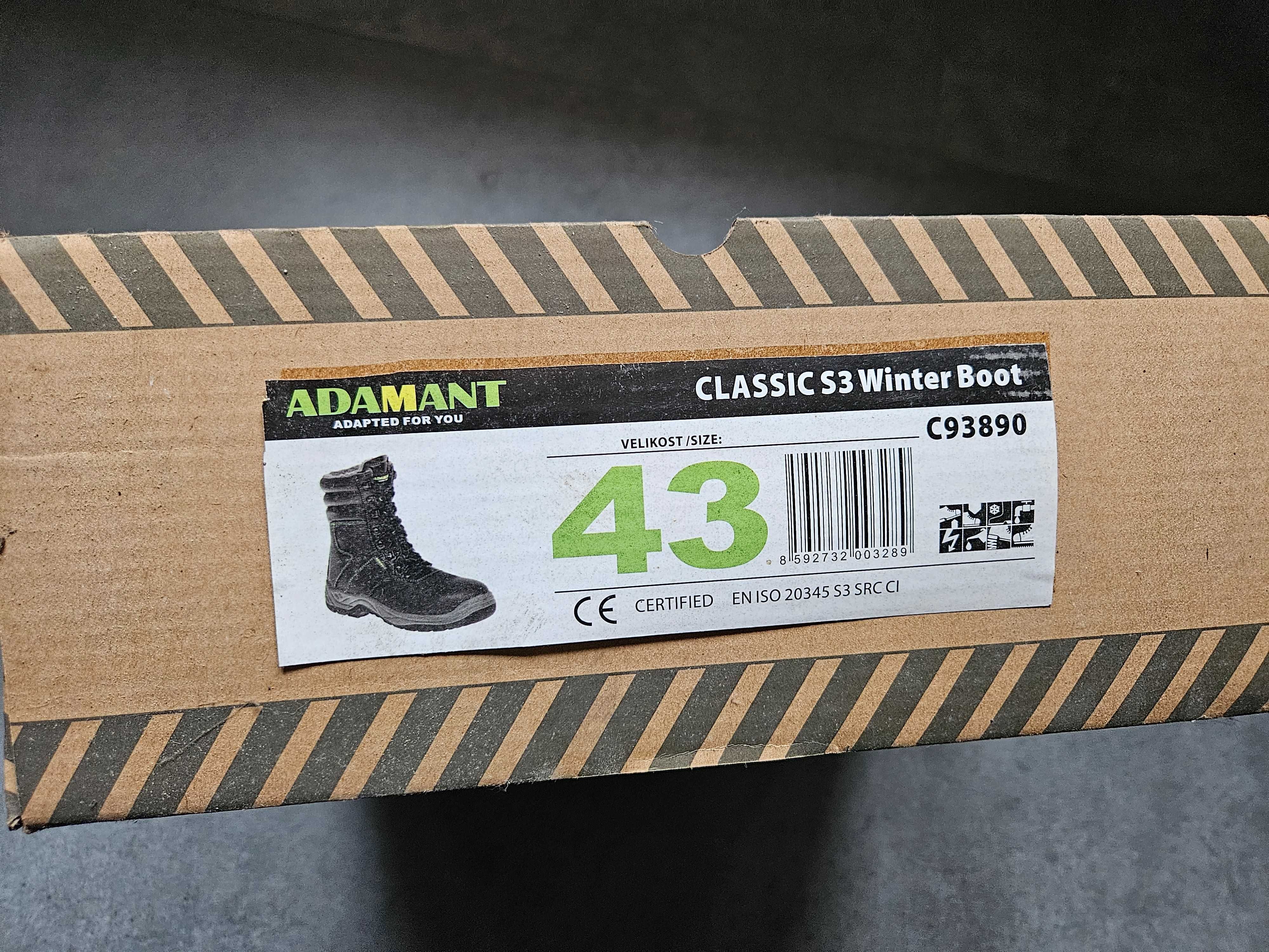 NOWE Trzewik Roboczy roz. 43 ocieplany Adamant Classic Winter Boot S3