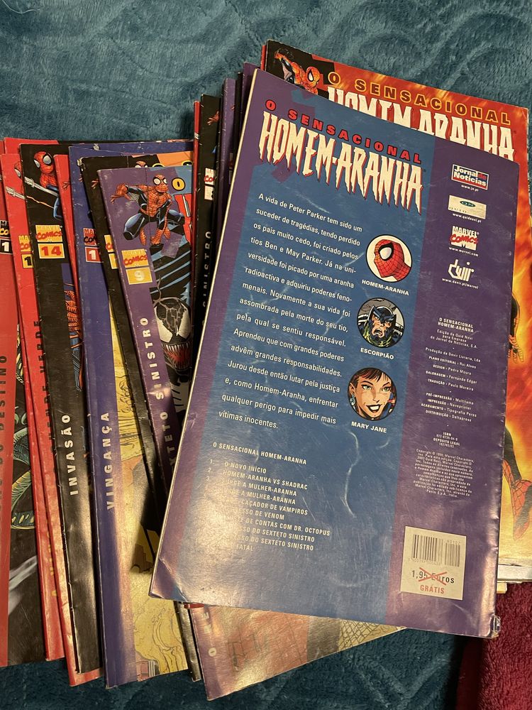 Banda desenhada homem aranha antigo