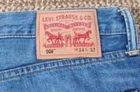 Levi's 508 regular taper fit джинсы оригинал W34 L32 голубые