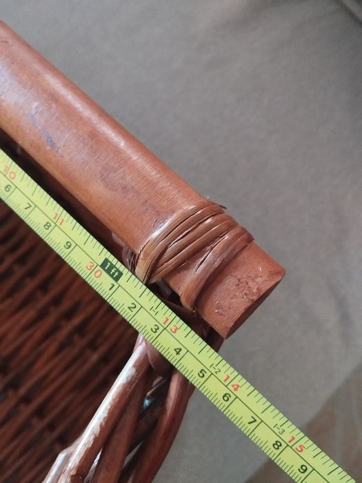 Cesto em Verga, dimensões 60x30x20