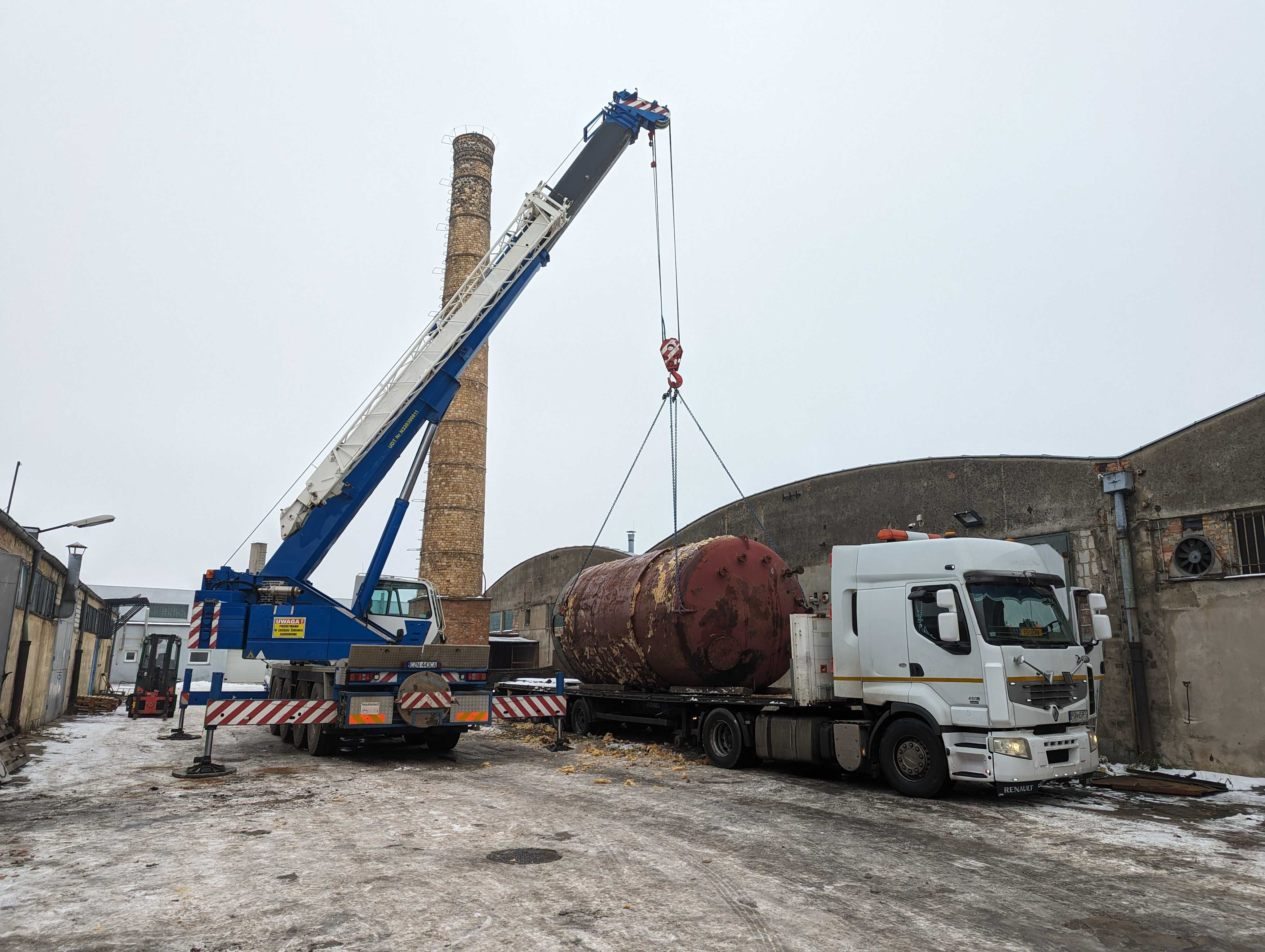 Usługi dzwigowe do 110 ton.