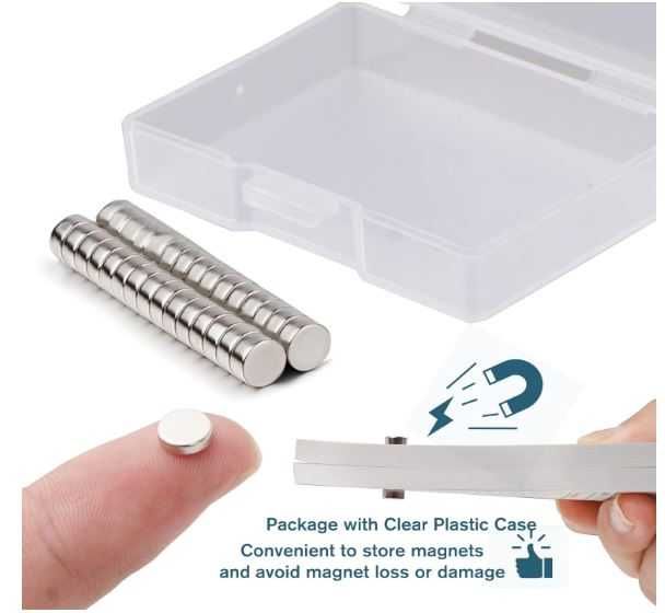 Zestaw 30 mini magnesów 6x3mm