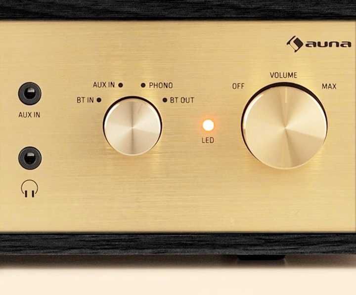 Виниловый проигрыватель Auna Berklee TT Classic с усилителем