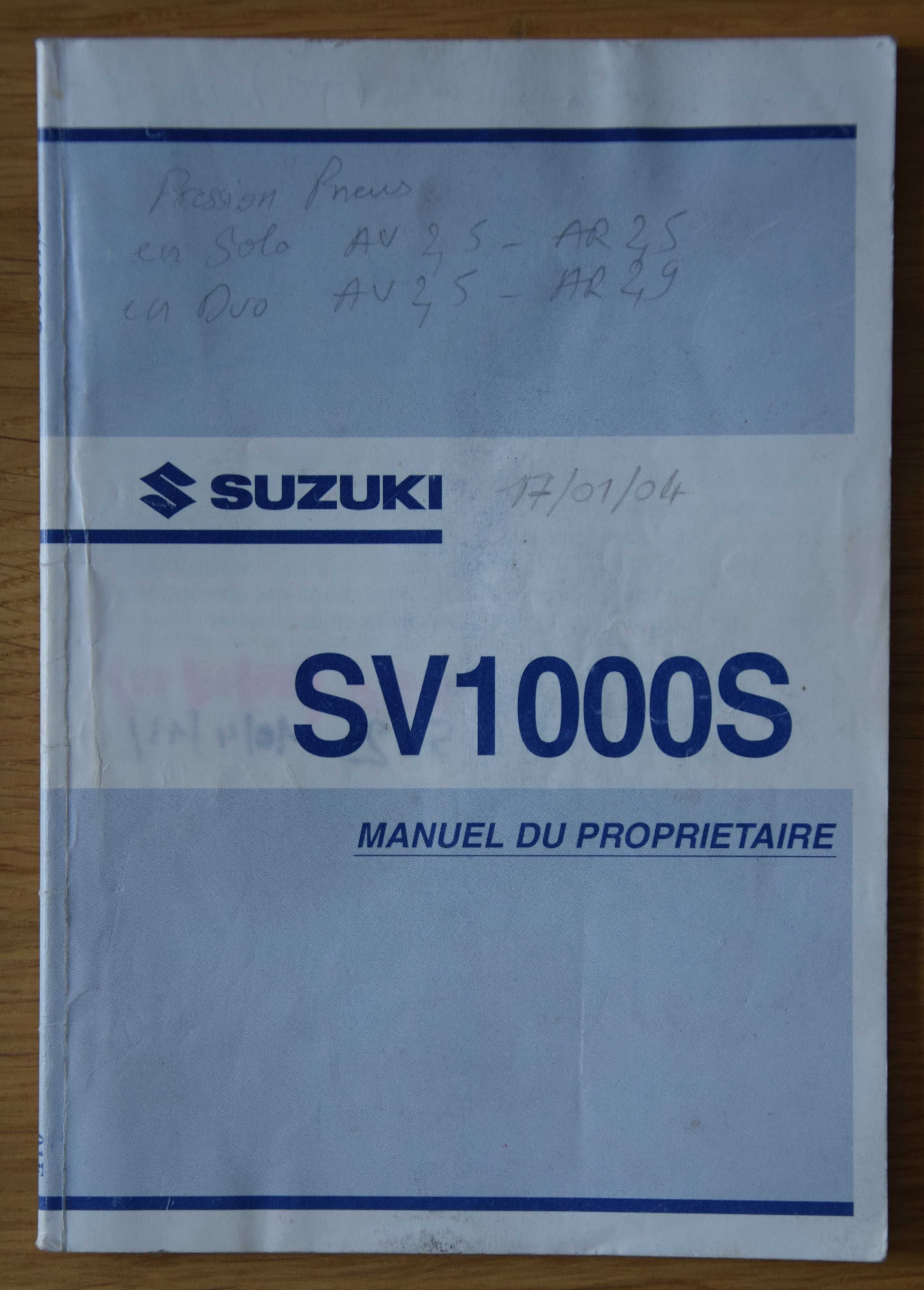 Instrukcja obsługi Suzuki SV1000S
