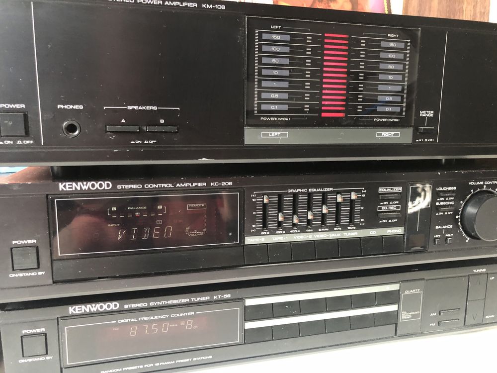 Końcówka mocy Kenwood KM-106 pre amp KC-06 tuner KT-56