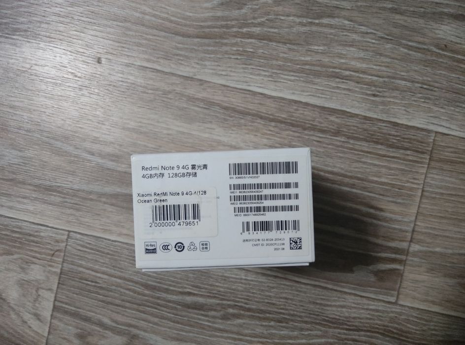 Телефон xiaomi redmi note 9 4/128гб