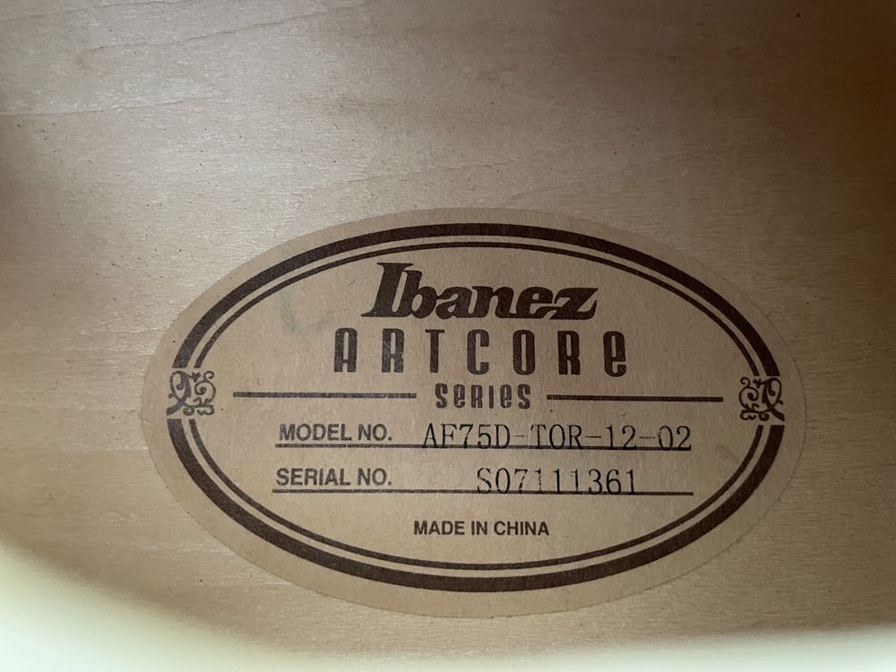 Ibanez Artcore AF-75D