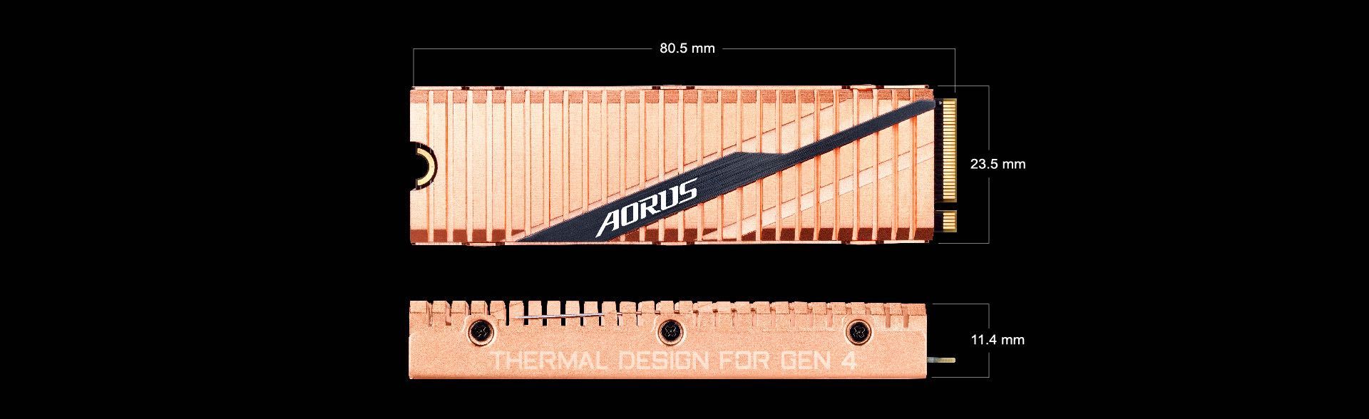 SSD накопичувач Gigabyte Aorus NVMe Gen4 SSD 2 TB (GP-ASM2NE6200TTTD)