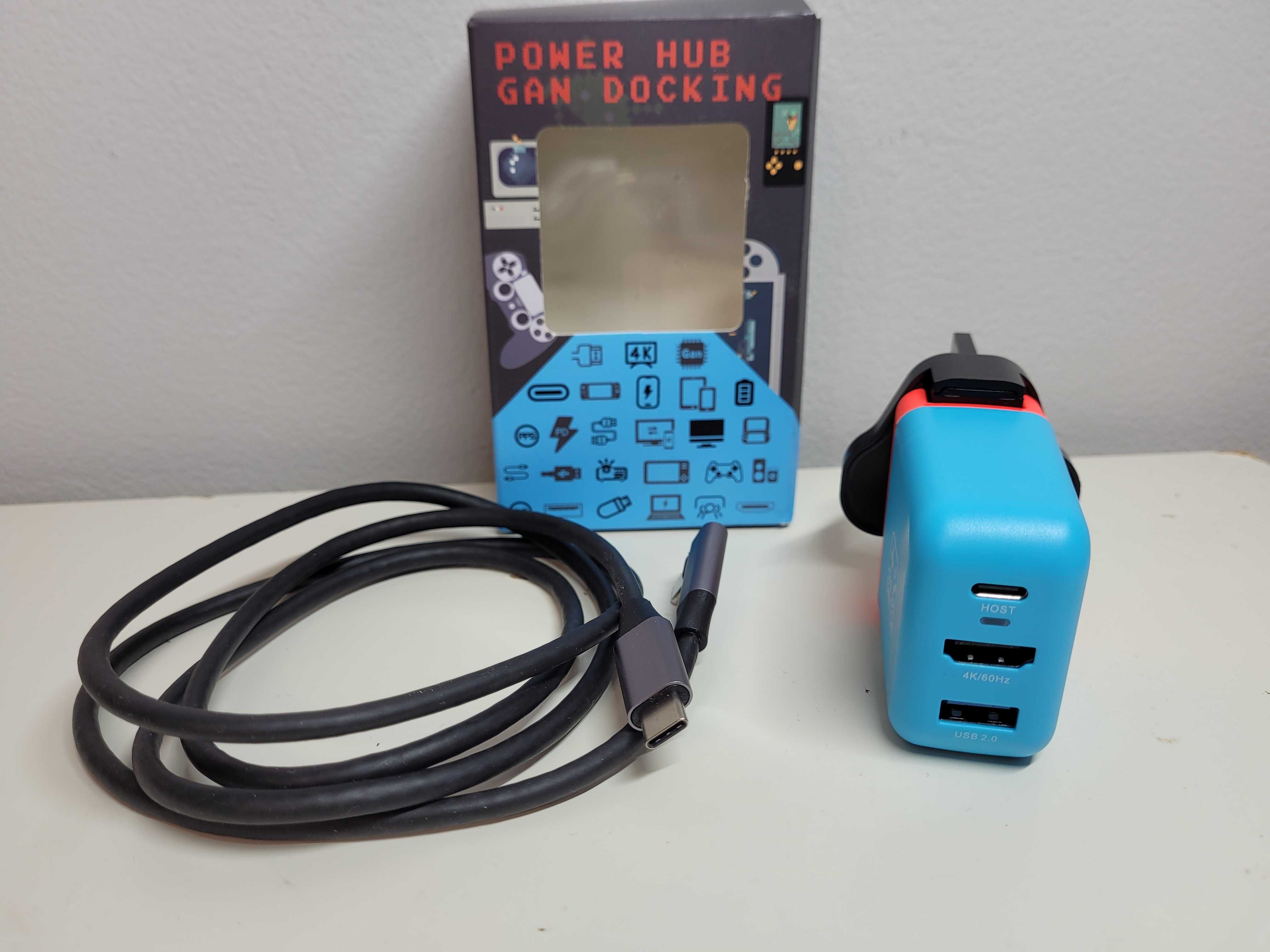 Adapter stacji dokującej z 3 portami (USB C+USB A+4K/HD) do Nintendo