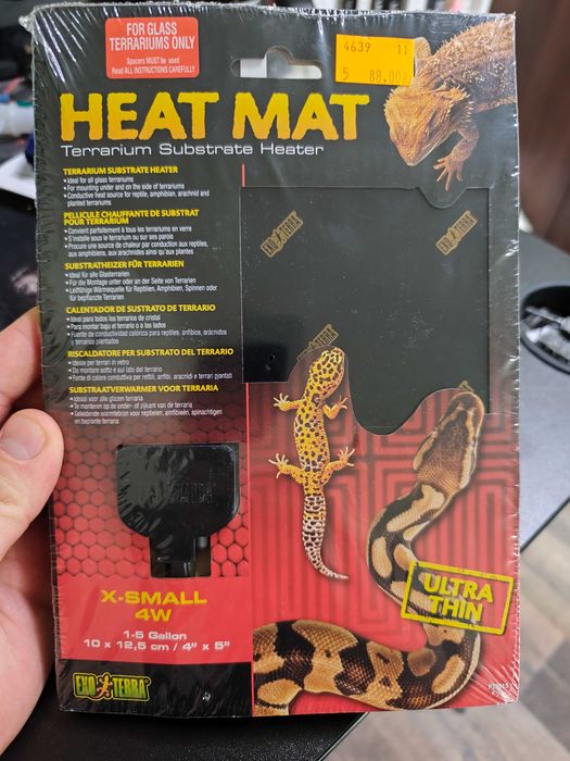 Mata grzewcza Exo-Terra 4W 10x12,5cm NOWA