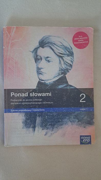 Podręcznik "Ponad słowami 2" część 1, zakres podstawowy i rozszerzony