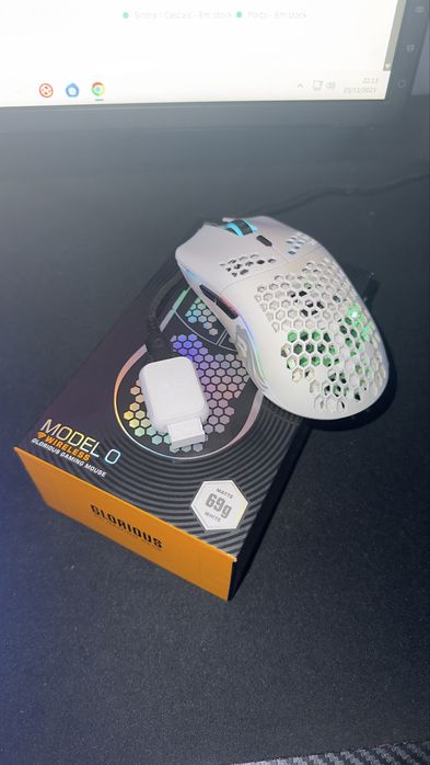 Rato Gaming Glorious Model O wireless Branco