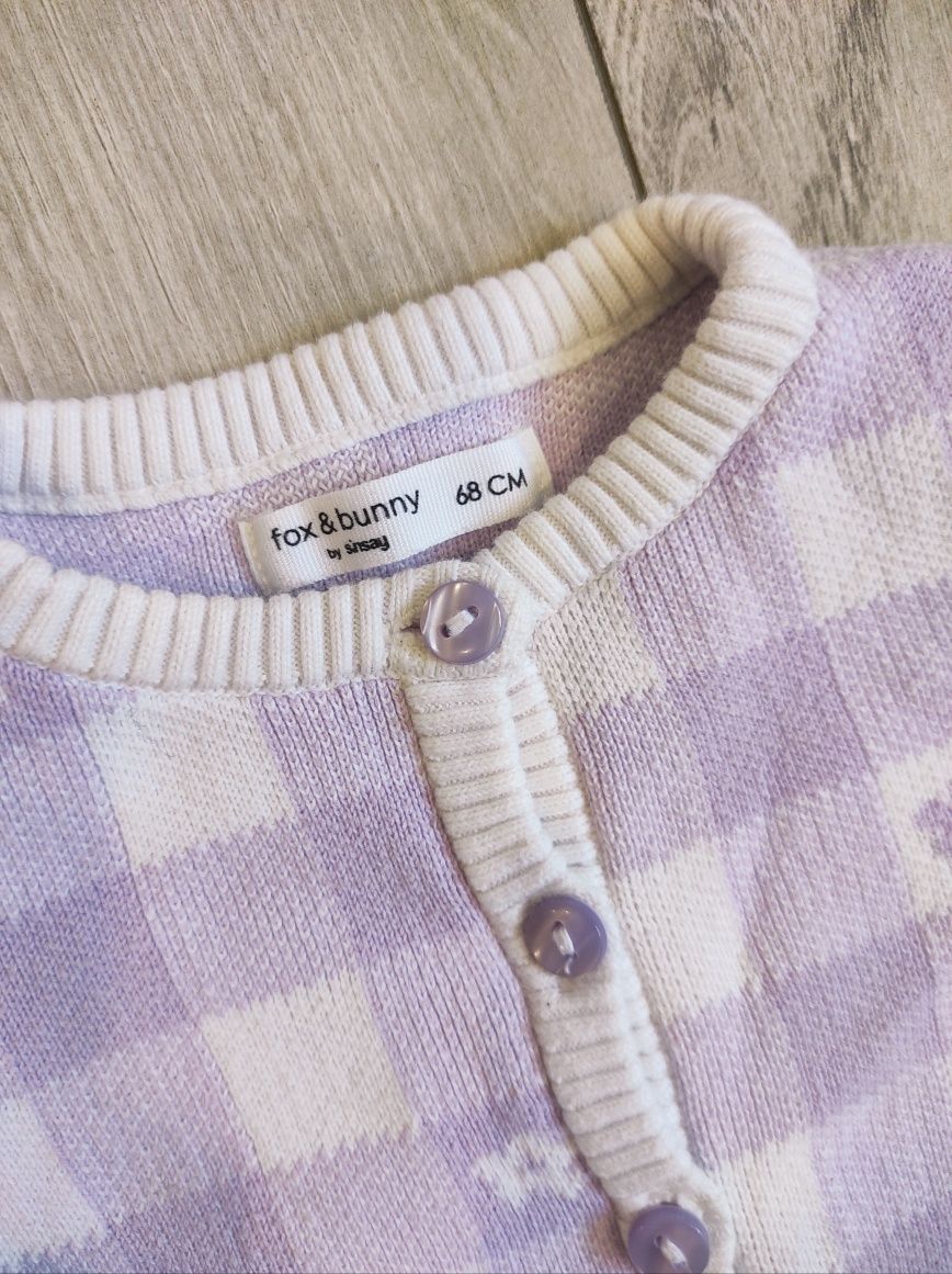 NOWY sweter kardigan niemowlęcy zapinany