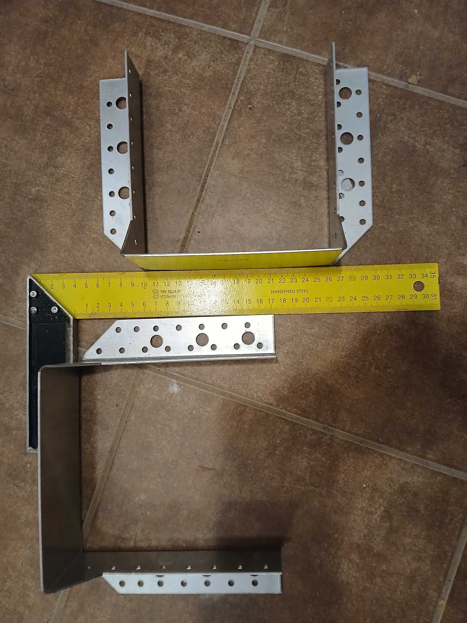 Ocynkowane 4 wieszaki belki WB38 160x170mm łącznik ciesielski 2mm