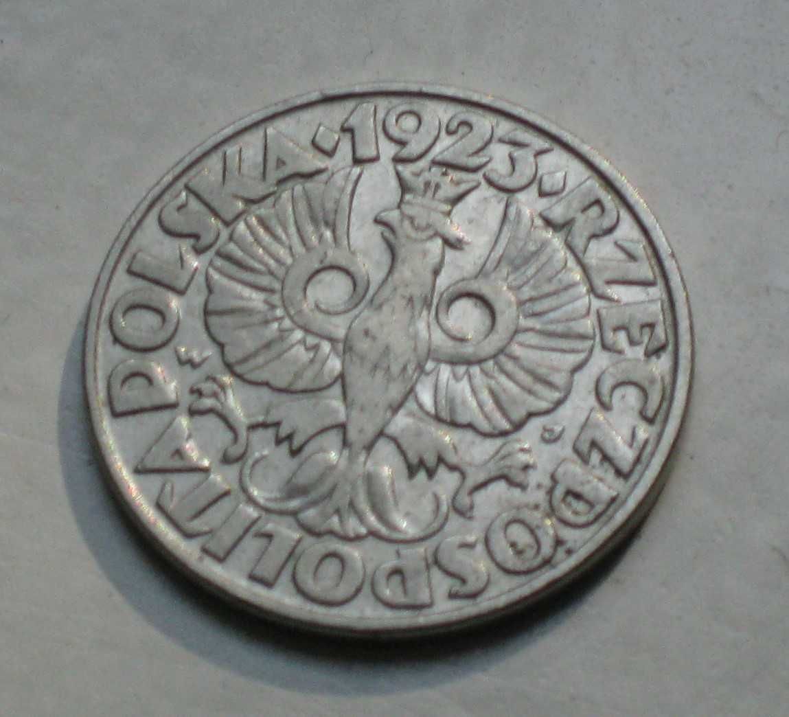 Монета 50 грошей 1923 (50 GROSZY)