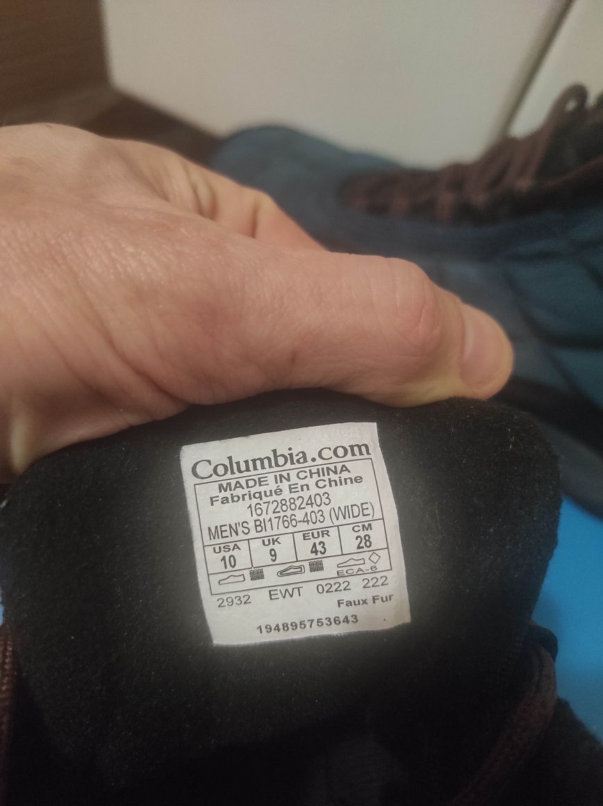 Термочеревики columbia wide eur 43 на 27.5 см men's firecamp boot