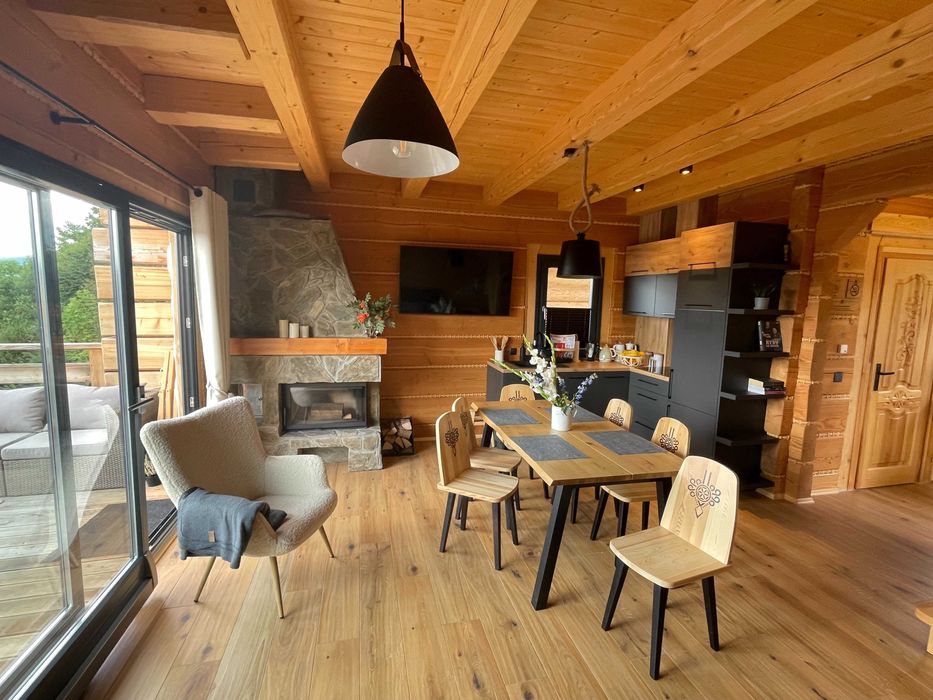 Dom z bali "OSADA CHEŁM" ..JAKUZZI-plac zabaw-góry-widoki