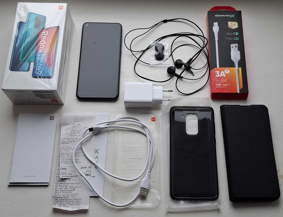 Xiaomi Redmi Note 9 4/128GB Midnight Grey