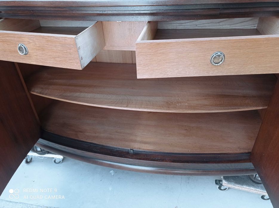 Bufet witryna kredens antyk zdobiony po renowacji