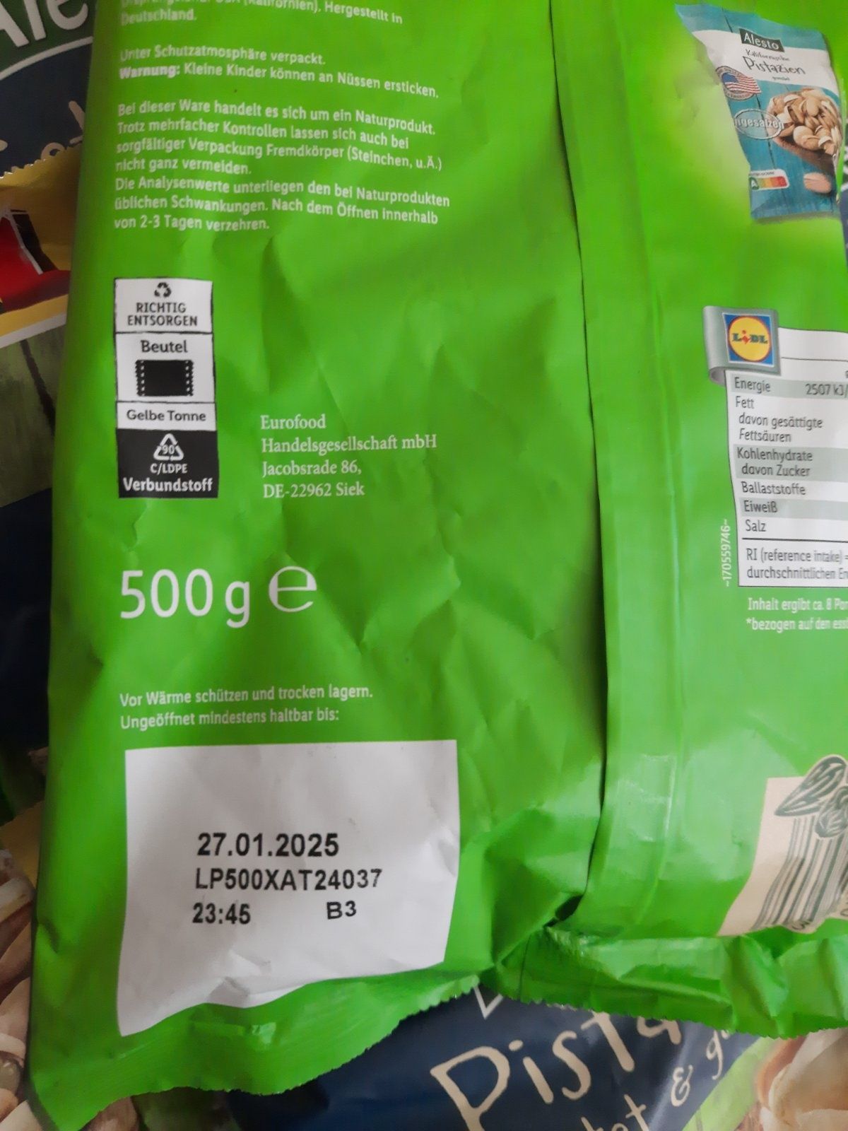 Продам смажені солені фісташки Alesto 500гр