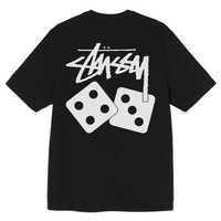 Футболка Stussy Dice Pigment Dyed Tee BLACK