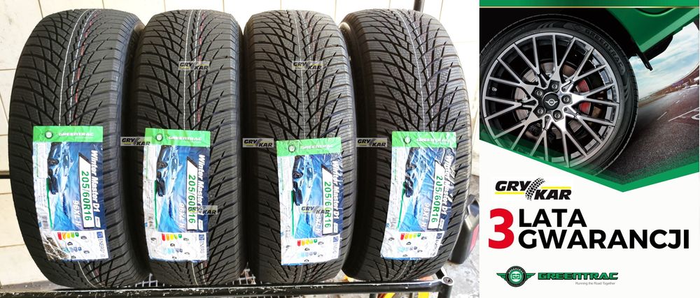 Opony 205/60R16 Greentrac Winter Master D1 4szt. 2025r 3 lata gwar.