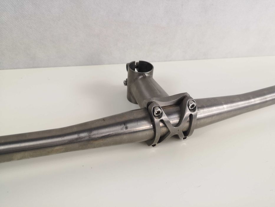 Kierownica tytanowa + mostek tytan 31.8X680mm