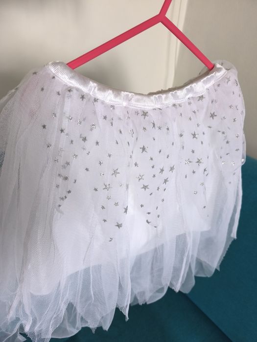 Ladybird spódniczka tiulowa przebranie śnieżynka r.4-7 lat