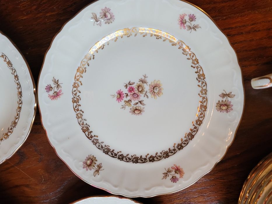 Serwis kawowy herbaciany cienka porcelana