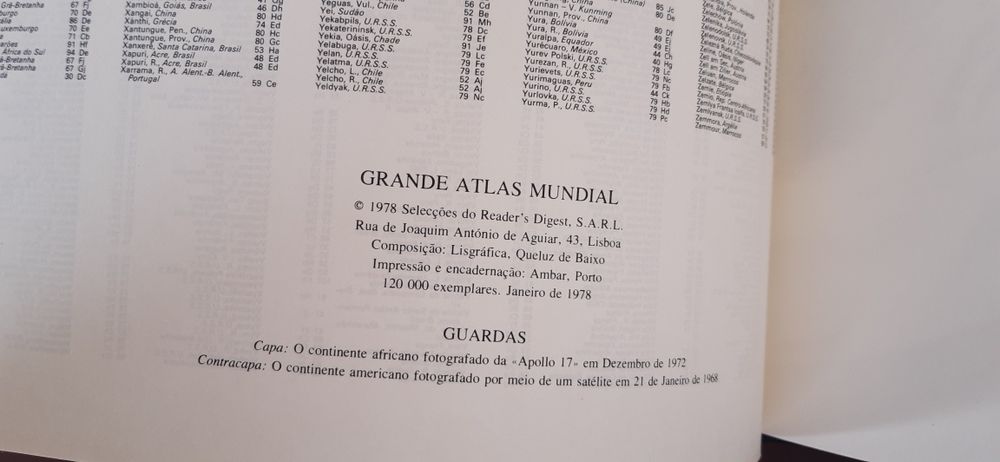 Grande Atlas Mundial, 1978