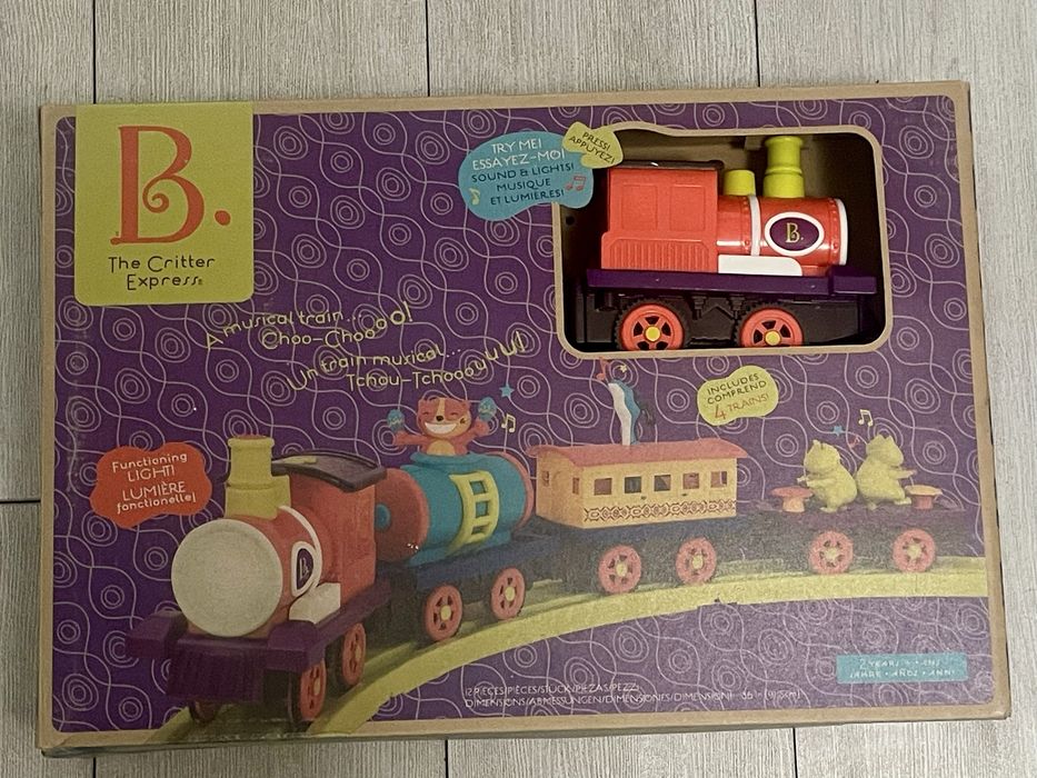 Поїзд Battat B.Toys The Critter Express Musical Train Set