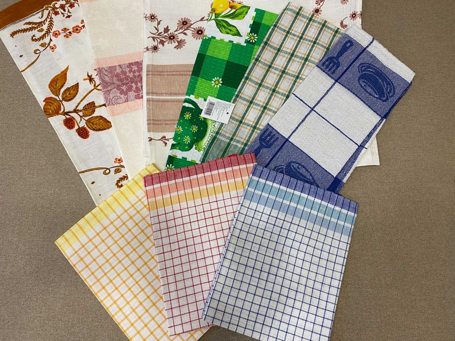 Полотенца кухонные новые Хлопок Лен  Размер  ориентировочно   70х40 см