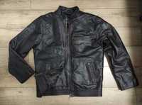 Toro skins куртка шкіряна чоловіча байкерська коричнева M осіння чорна