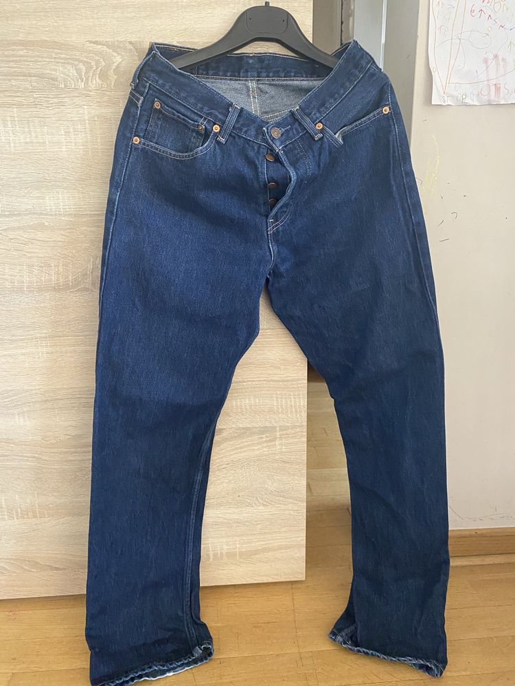 Levis 582 granatowe jeansy 32