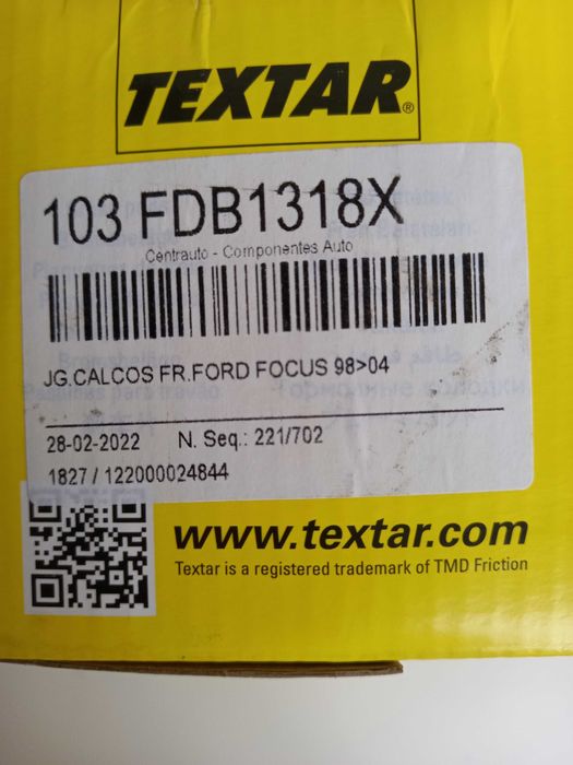 Pastilhas de travão Textar