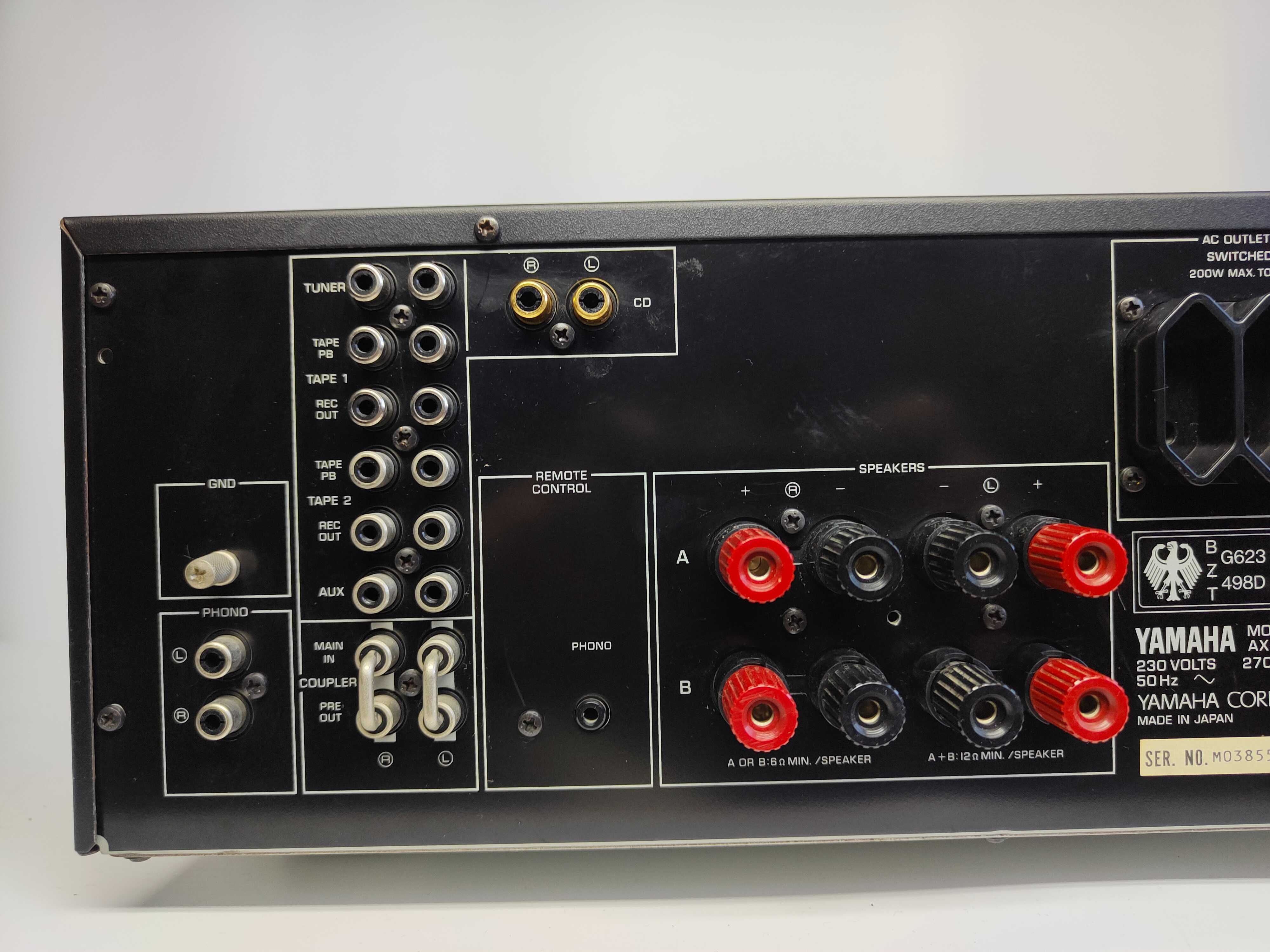 Wzmacniacz stereo Yamaha AX-870 z pilotem Japan