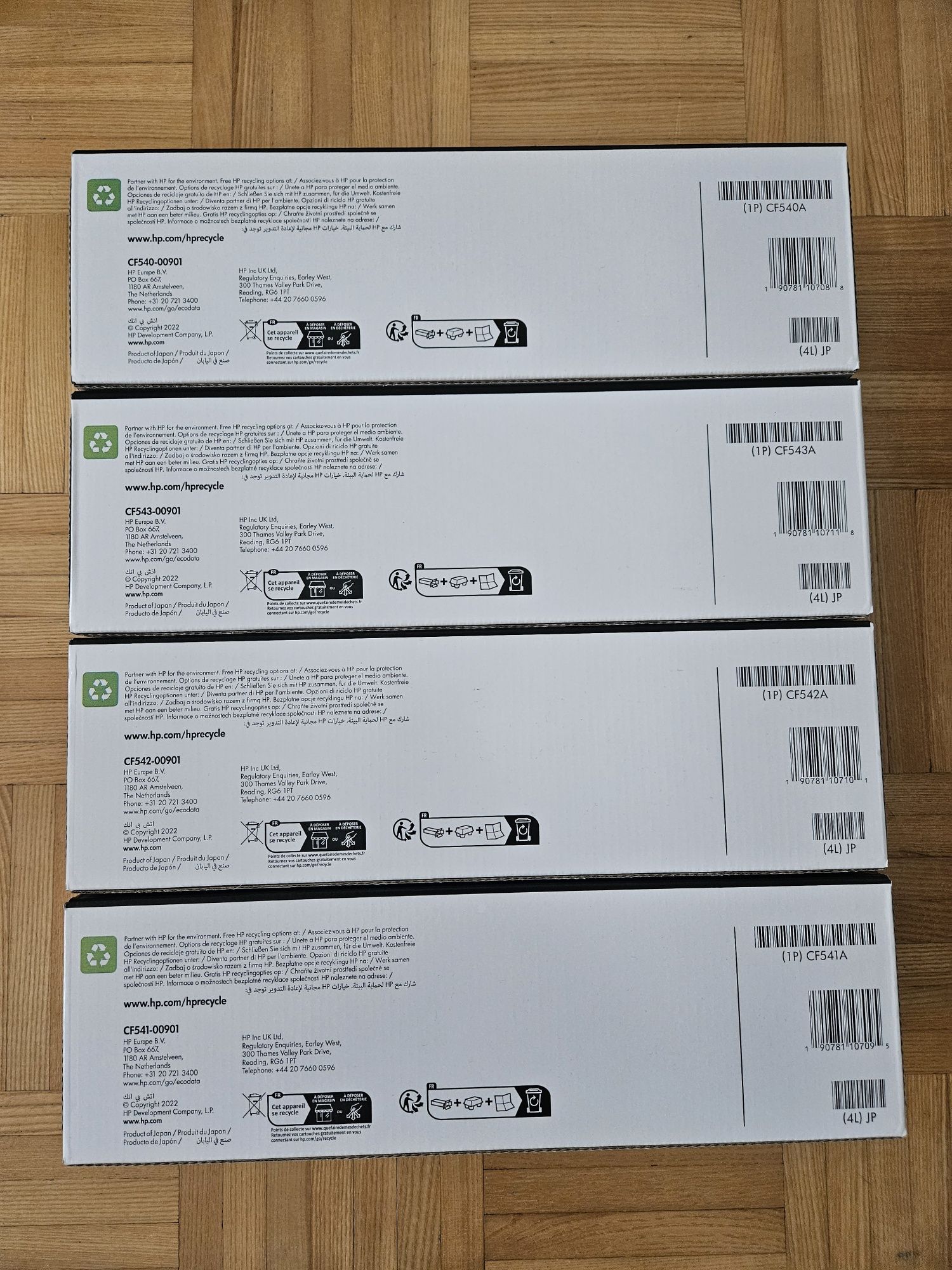 Zestaw tonerów hp203a nowe