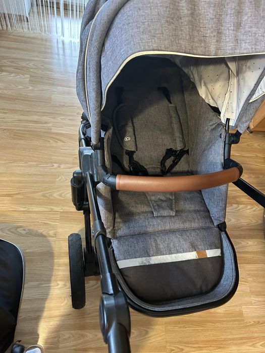 Wozek kinderkraft 3w1 szary