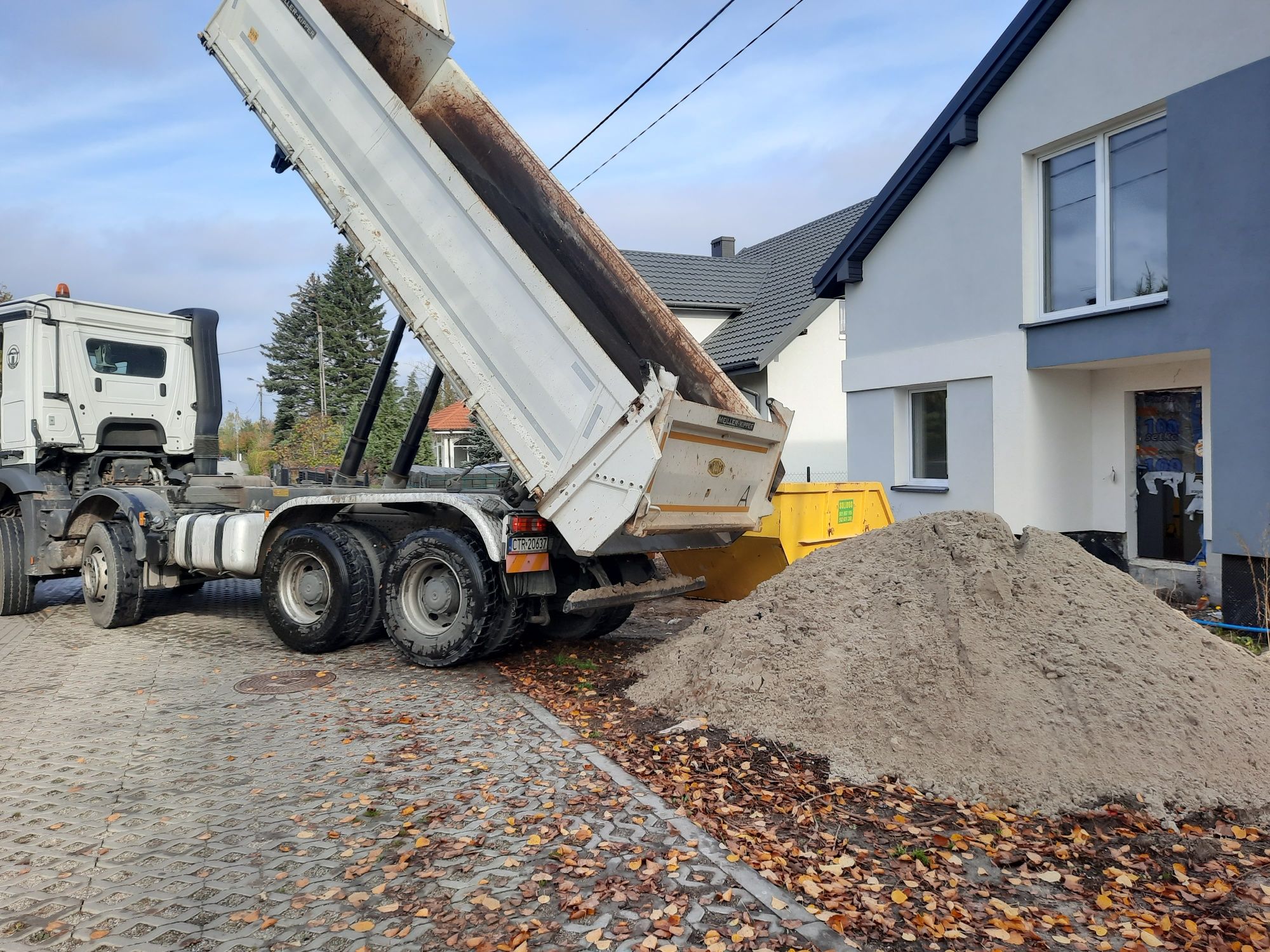 Koparko Ładowarka Koparka Piasek Żwir Kamień Gruz