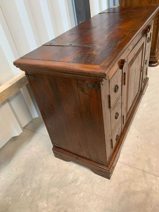 Kolonialna komoda akacja azjatycka ciemny brąz. Możliwość dostawy.