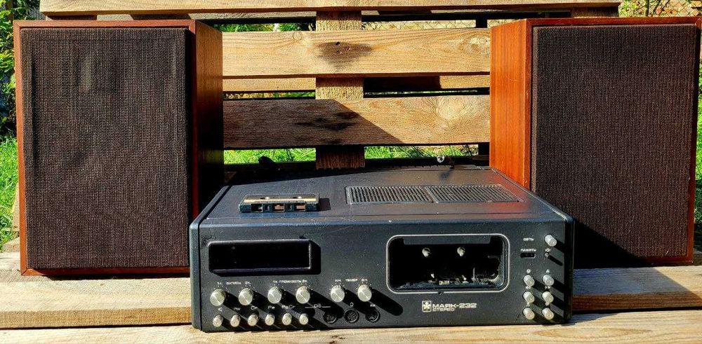 Маяк-232 Стерео з колонками, раритет, робочий коллекційний стан, СРСР