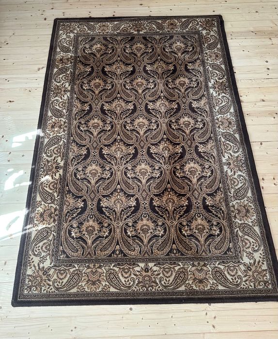 Wełniany dywan 160x240 – Klasyczny Styl, Rozeta, Wełna