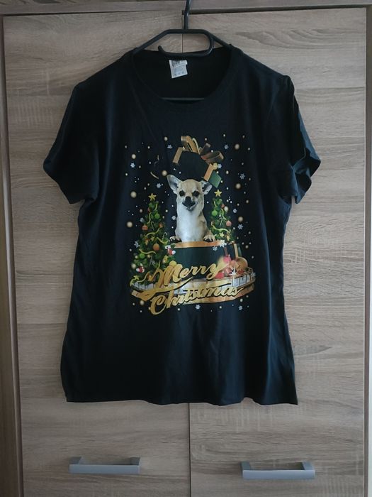Koszulka świąteczna z pieskiem