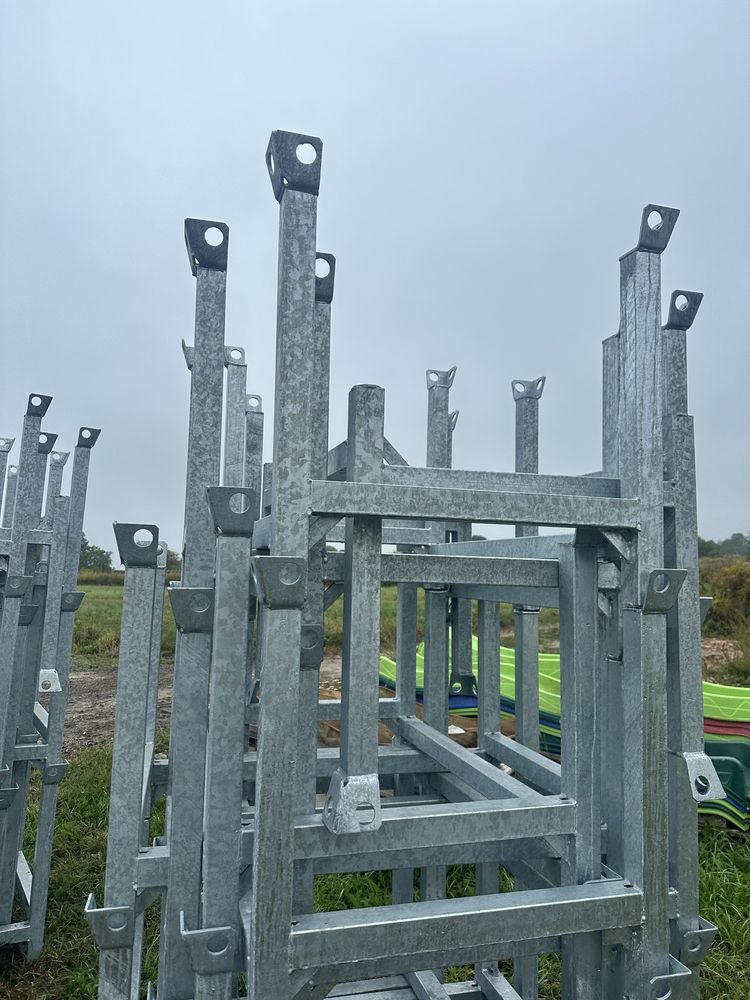 kosze palety transportowe paleta kosz ocynk na stemple 120 x 80