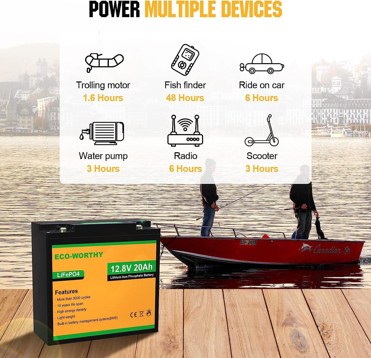 Аккумулятор "Eco LFPYZ 1220" LiFePO4 12V 20 Ah 256 Wh Черный