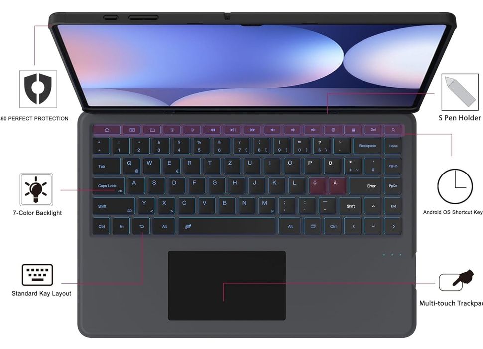 Etui z klawiaturą Galaxy Tab S8 Ultra 14,6 cala