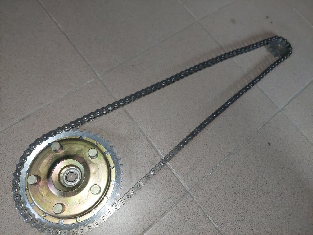 Nowy zestaw naprawczy zebatki zabierak lancuch wsk 125 pl