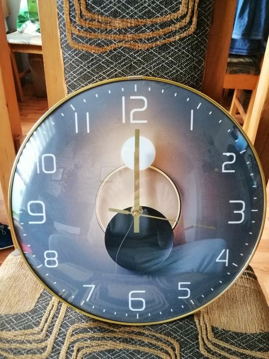 Zegar ścienny nowoczesny stylowy okrągły zegar ścienny dekoracja 30 cm