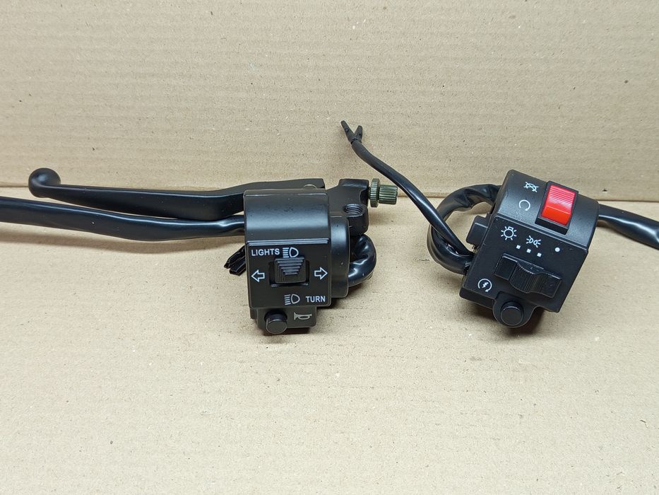 Блоки кнопок керма мото (пара) +важіль зчеплення